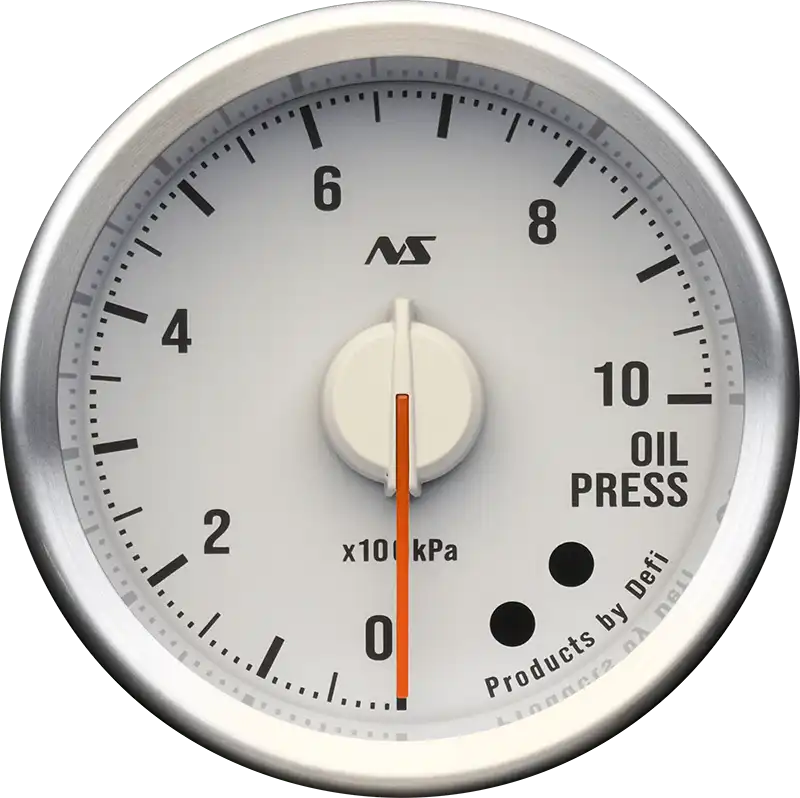 Defi Advance RS II 52mm Oil Pressure Gauge 10 Bar - White Dial Red Illumination-DF20704 - RZCrewGarage