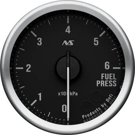 Defi Advance RS II 52mm Fuel Pressure Gauge 6 Bar - Black Dial Green Illumination-DF20801 - RZCrewGarage