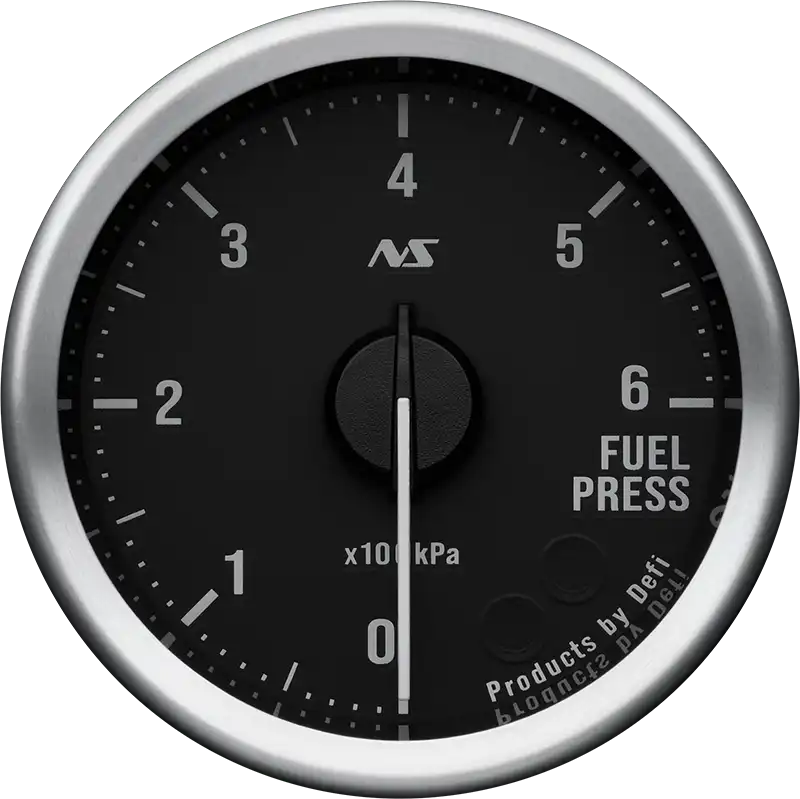 Defi Advance RS II 52mm Fuel Pressure Gauge 6 Bar - Black Dial Green Illumination-DF20801 - RZCrewGarage