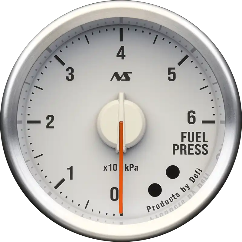 Defi Advance RS II 60mm Fuel Pressure Gauge 6 Bar - White Dial Green Illumination-DF21503 - RZCrewGarage