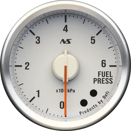 Defi Advance RS II 60mm Fuel Pressure Gauge 6 Bar - White Dial Green Illumination-DF21503 - RZCrewGarage