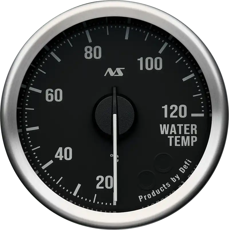 Defi Advance RS II 60mm Water Temperature Gauge 20-120C - Black Dial White Illumination-DF21702 - RZCrewGarage