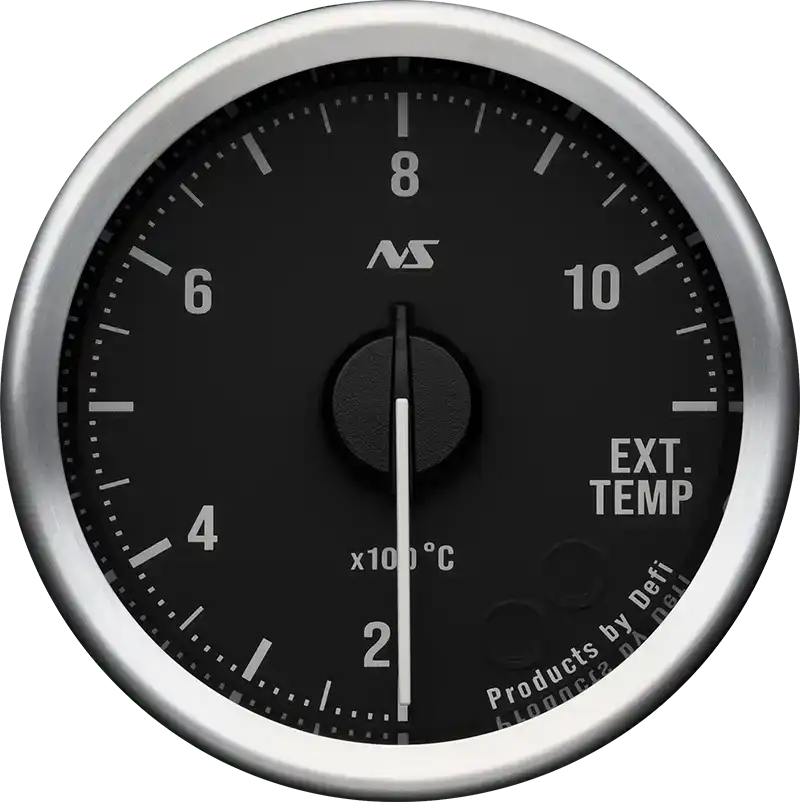 Defi Advance RS II 52mm Exhaust Gas Temperature Gauge 200-1100C - Black Dial Green Illumination-DF21101 - RZCrewGarage