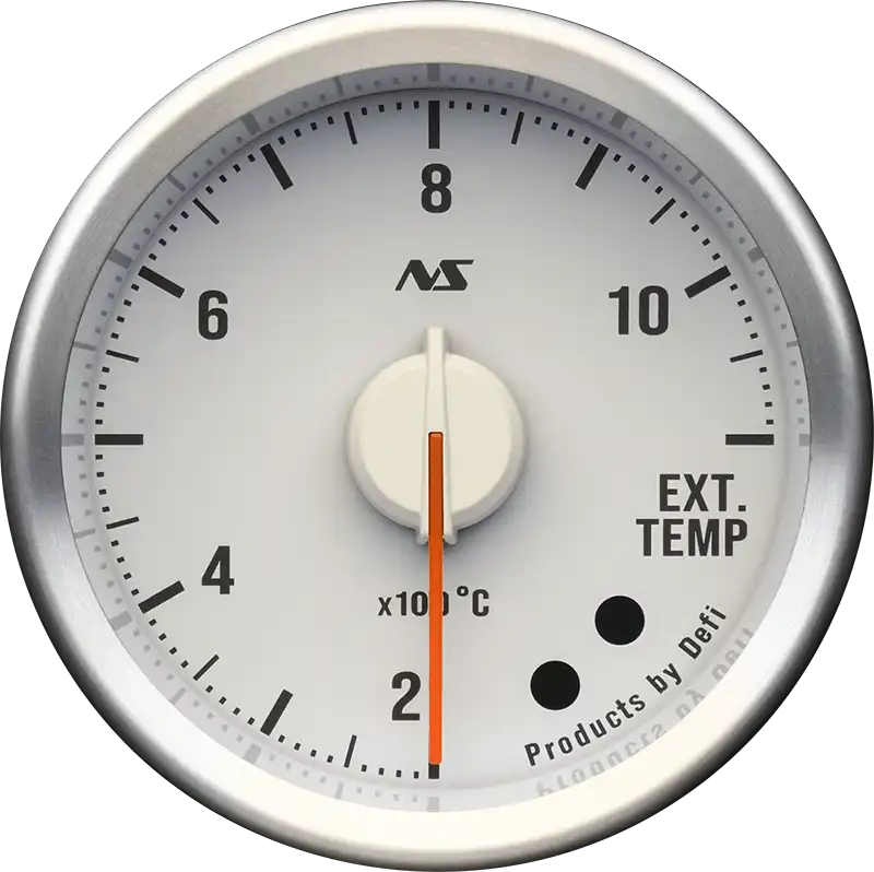 Defi Advance RS II 52mm Exhaust Gas Temperature Gauge 200-1100C - White Dial Red Illumination-DF21104 - RZCrewGarage