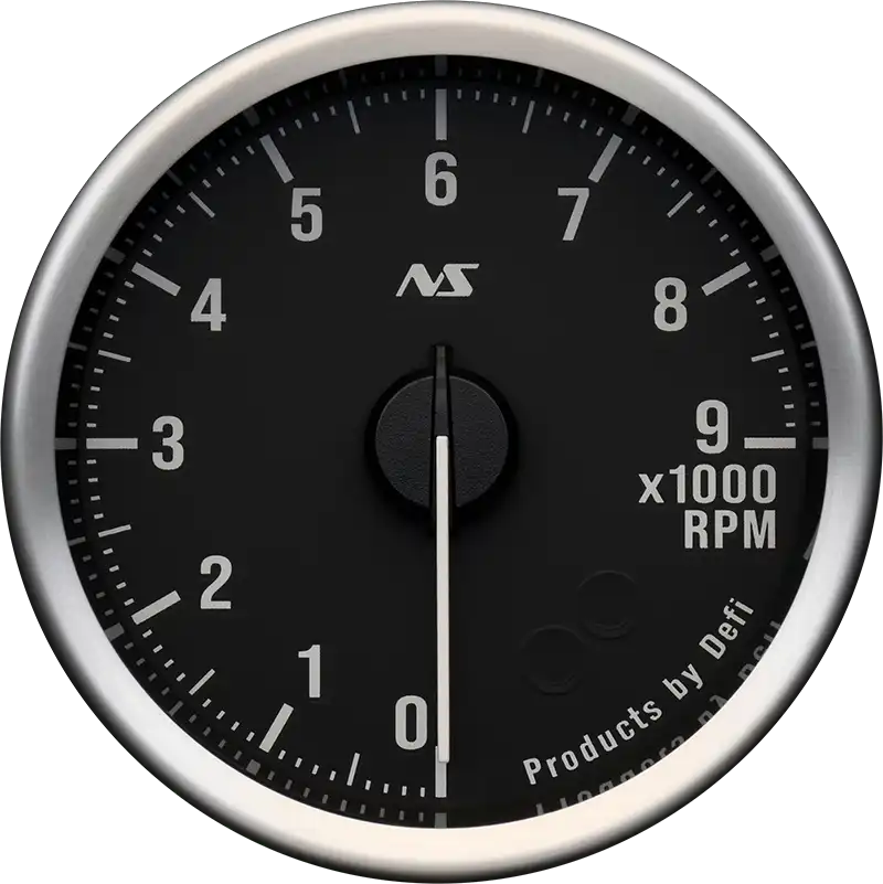 Defi Advance RS II 60mm RPM Gauge 9000 Rpm - Black Dial White Illumination-DF21902 - RZCrewGarage