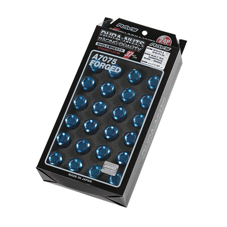 Rays - Duralumin lock and nut set L37 - 6H - Straight - M12x1.25 - (24 Pieces) - RZCrewGarage