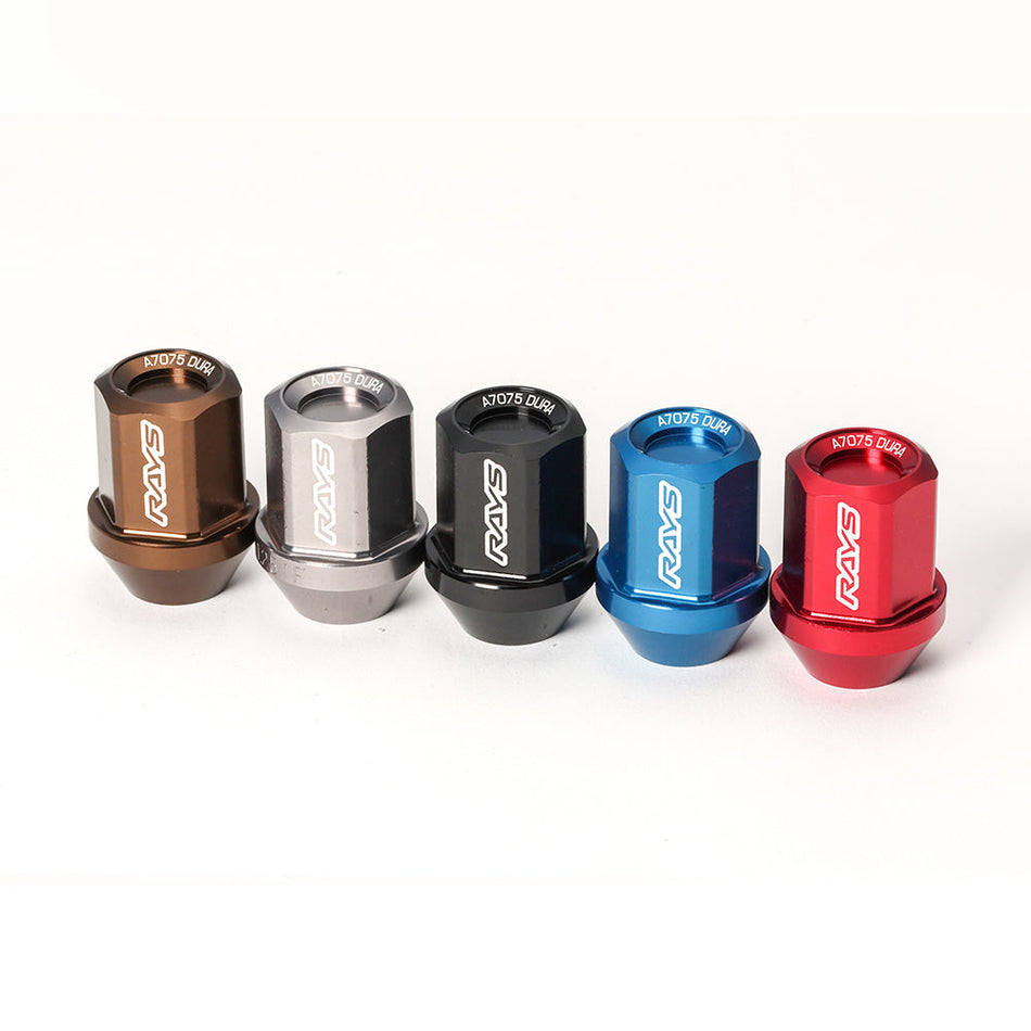 Rays - Duralumin 4 Pieces nut set L32 - Straight - M12x1.25 - RZCrewGarage