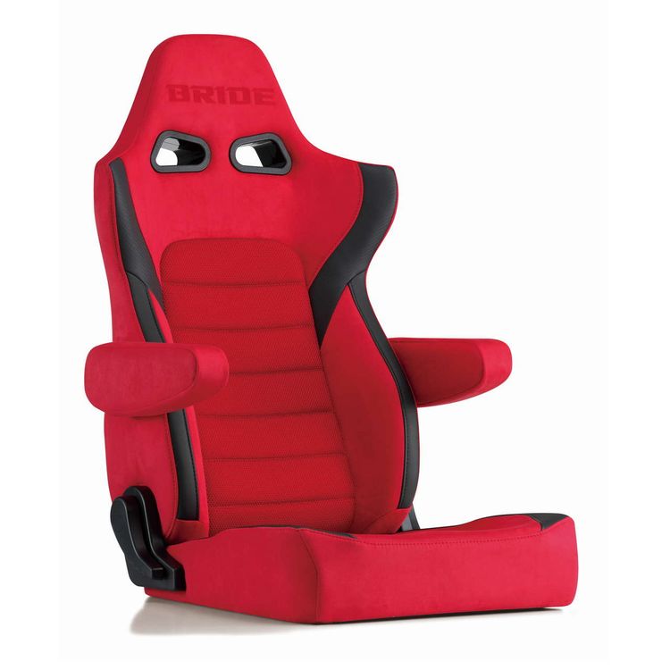 Bride Ergoster with Heater Reclinable Seat - FRP - Red-E67BSN - Rzcrewgarage