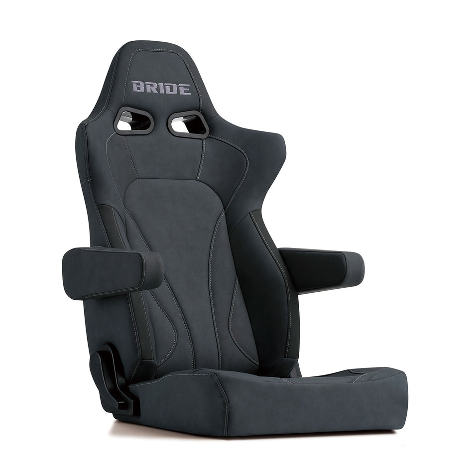 Bride Ergoster Nugrain Reclinable Seat - FRP - Charcoal Gray-E64NR1 - Rzcrewgarage