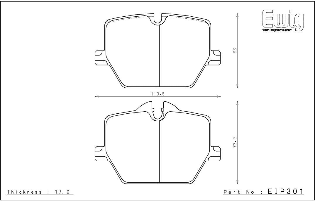 Endless - SSM+ - Rear Brake Pads - BMW - EIP301 - Rzcrewgarage