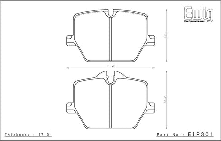 Endless - SSM+ - Rear Brake Pads - BMW - EIP301 - Rzcrewgarage