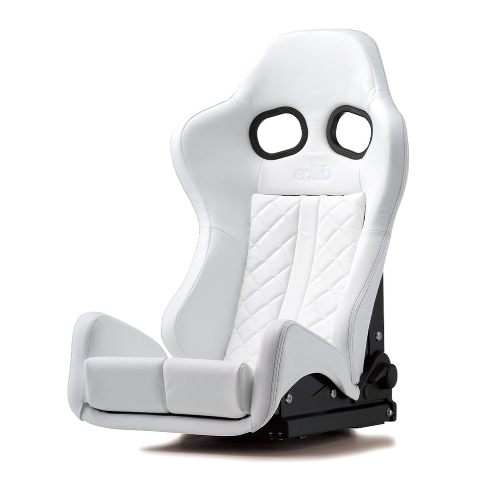 Edirb 161 SC Clear White Reclinable Seat - Carbon - White-G61SC1 - Rzcrewgarage