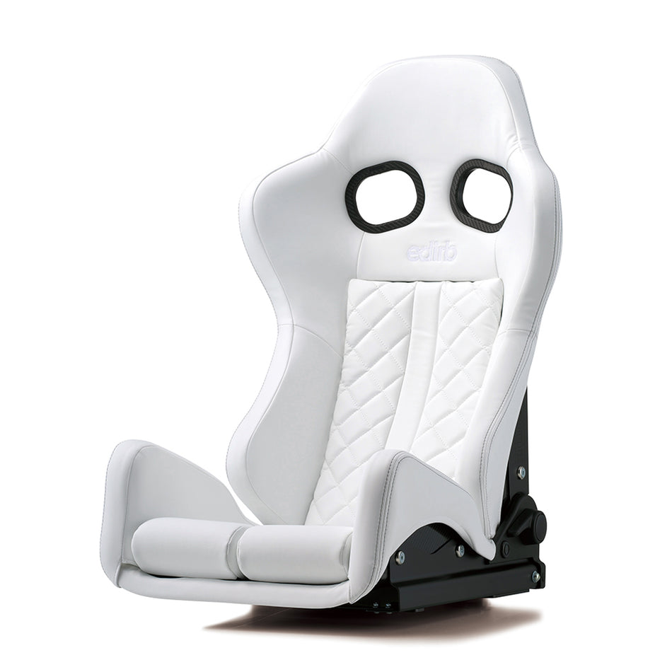 Edirb 162 SC Clear White Reclinable Seat - Carbon - White-G62SC1 - Rzcrewgarage