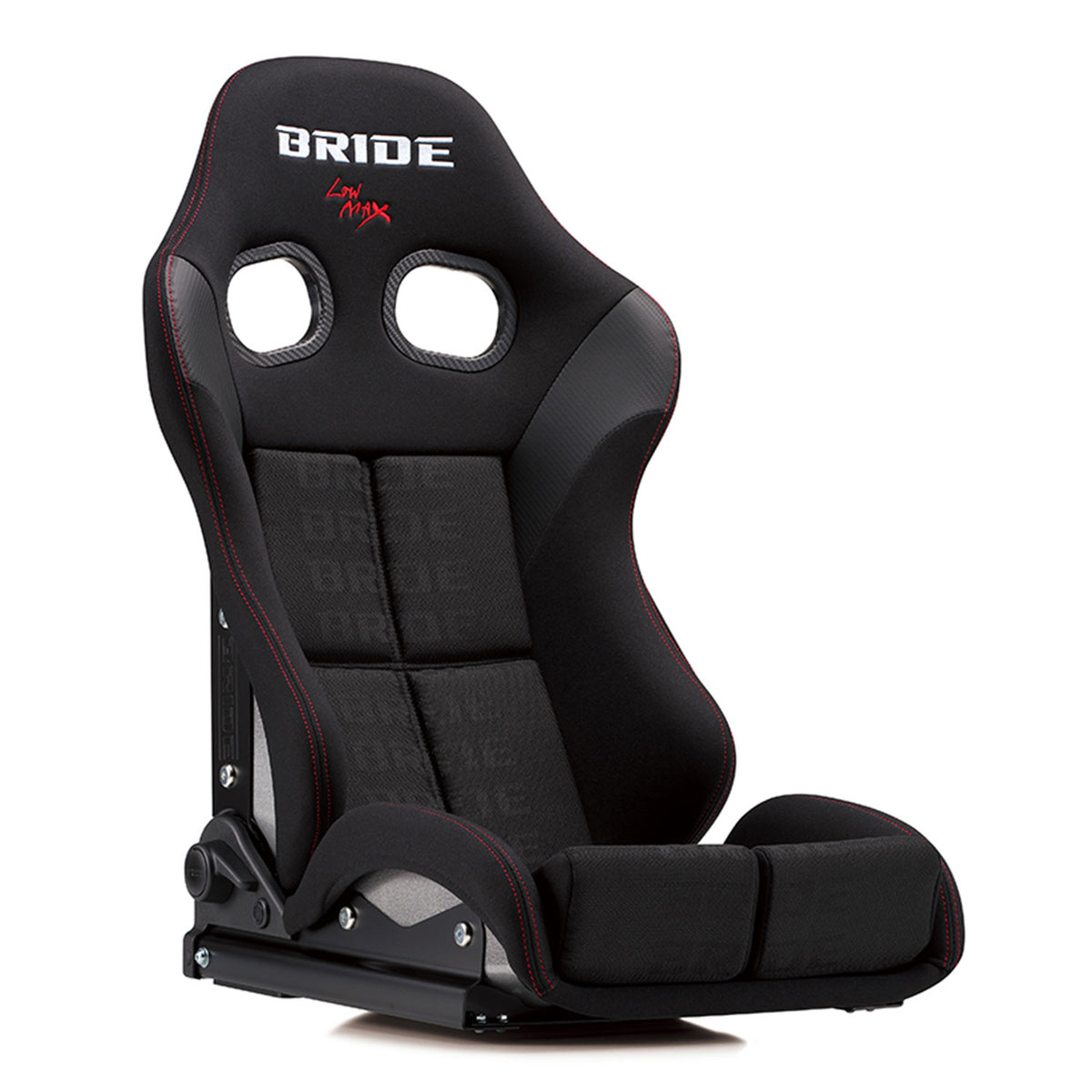 Bride Stradia III Black Logo Reclinable Seat - FRP - Black-G71HSF - Rzcrewgarage