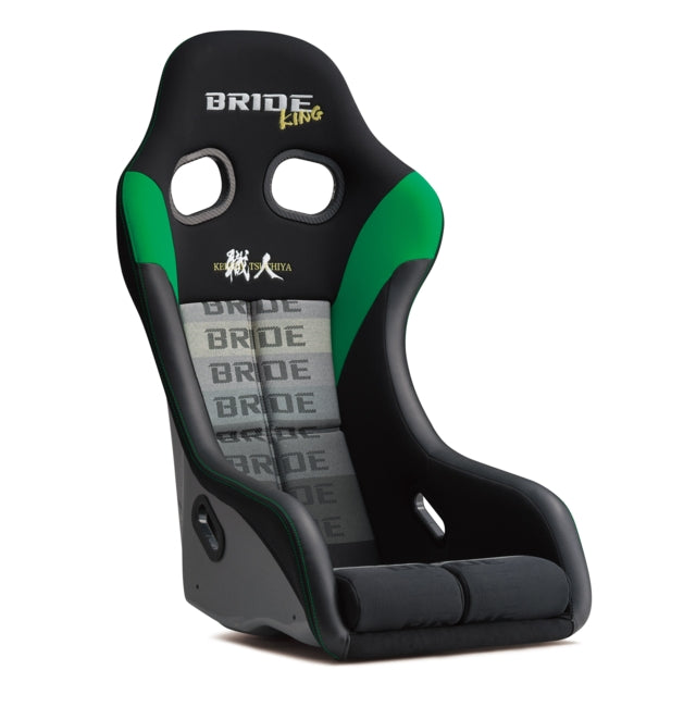 Bride Zeta IV Keiichi Tsuchiya Special Edition Model Fixed Bucket Seat - Carbon - Green-HA1DSC - Rzcrewgarage