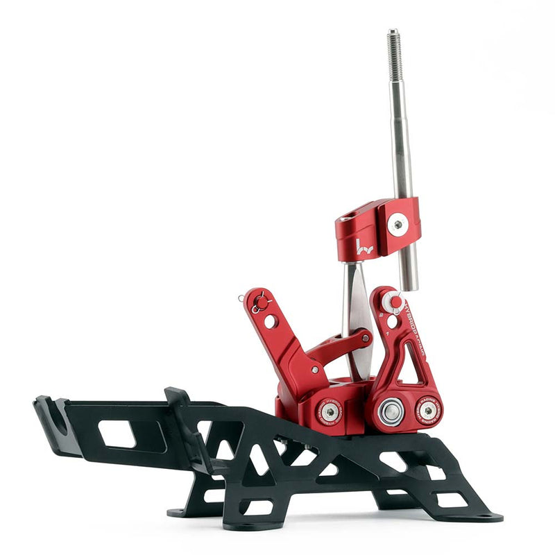 Hybrid Racing - Adjustable Racing Short Shifter Assembly (Red) - Honda - DC5R - HYB-SAS-01-21 - Rzcrewgarage