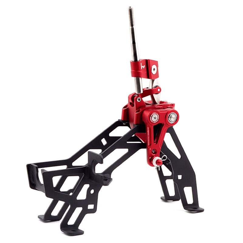 Hybrid Racing - Adjustable Short Shifter Assembly (Red) - Honda - FC2 - HYB-SAS-01-36 - Rzcrewgarage