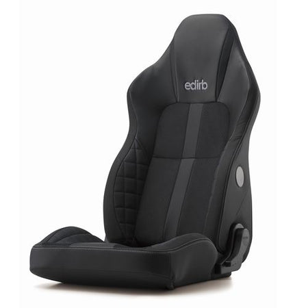Edirb 132V Grey Stitching Reclinable Seat - Frp - Black-I32LVP - Rzcrewgarage