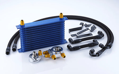 Trust Greddy  Oil Cooler Kit Oil Element Relocation   3/4-16UNF (Oring 57mm) - 10 Rows / AN10 - 12004400 - RZCREWGARAGE