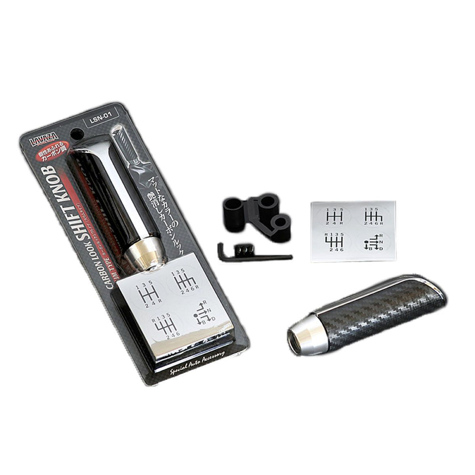 Lavaza - Carbon Look Shift Knob Slim Type-LSN-01 - Rzcrewgarage