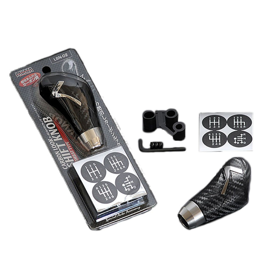Lavaza - Carbon Look Shift Knob Combat Type-LSN-02 - Rzcrewgarage