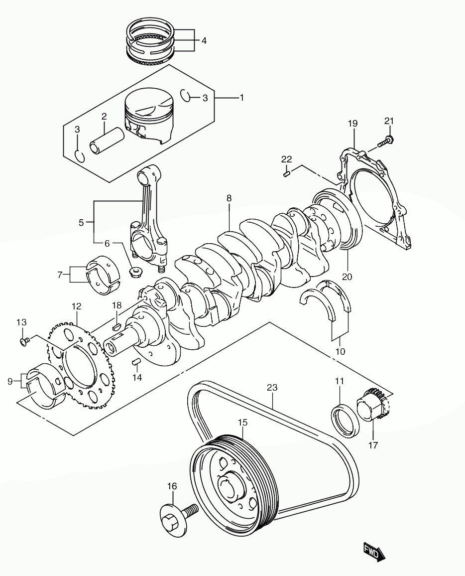 OEM Suzuki - 12340-58BA0-0A0