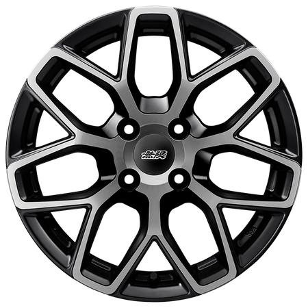 Mugen MDY - 15x5J - 4x100 - ET: 45 (Black Clear Mirror Face) 42700-XNH-550D-45