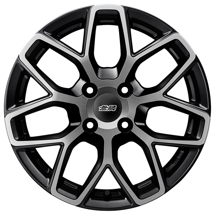 Mugen MDY - 15x5J - 4x100 - ET: 45 (Black Clear Mirror Face) 42700-XNH-550D-45