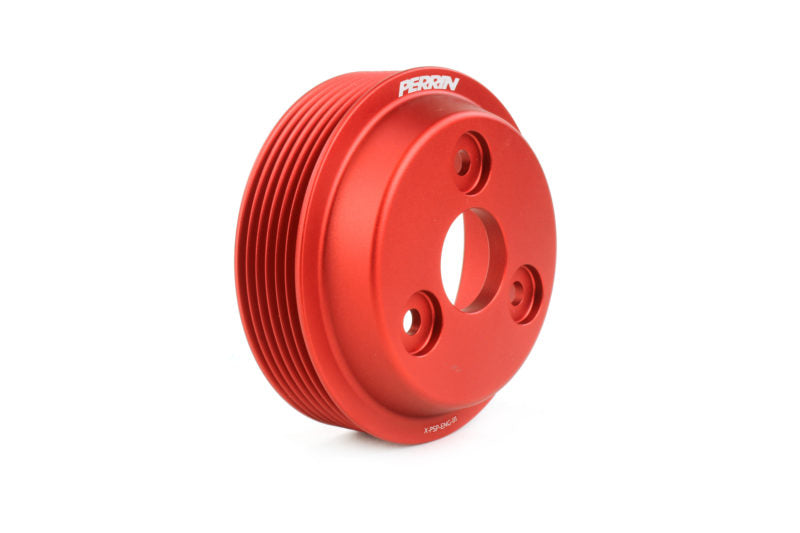 Perrin -  Water Pump Pulley (Red) - Subaru - FA20D - PSP-ENG-111RD - PSP-ENG-111RD