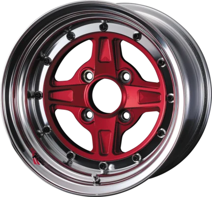 Weds RacingForg NR - 15x9.5J - 4x100 - ET: -6 (Red Anodised) - 4x100 - NR159.5-64x100-R-A