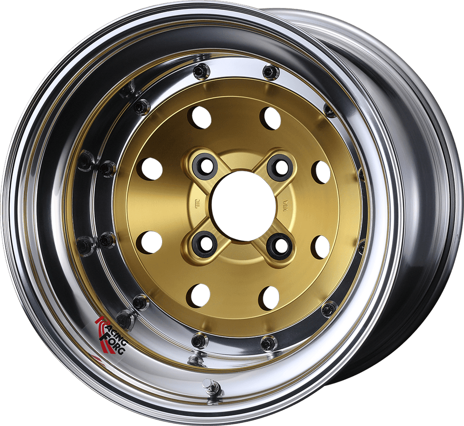 Weds RacingForg FG - 13x8J - 4x114.3 - ET: -7 (Yellow Anodised) - 4x114-3 - FG-13x8-4x114.3-ET-7-Y-A