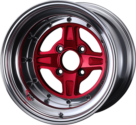 Weds RacingForg NR - 15x6J - 4x100 - ET: 26 (Red Anodised) - 4x100 - NR-15x6-4x100-ET26-R-A