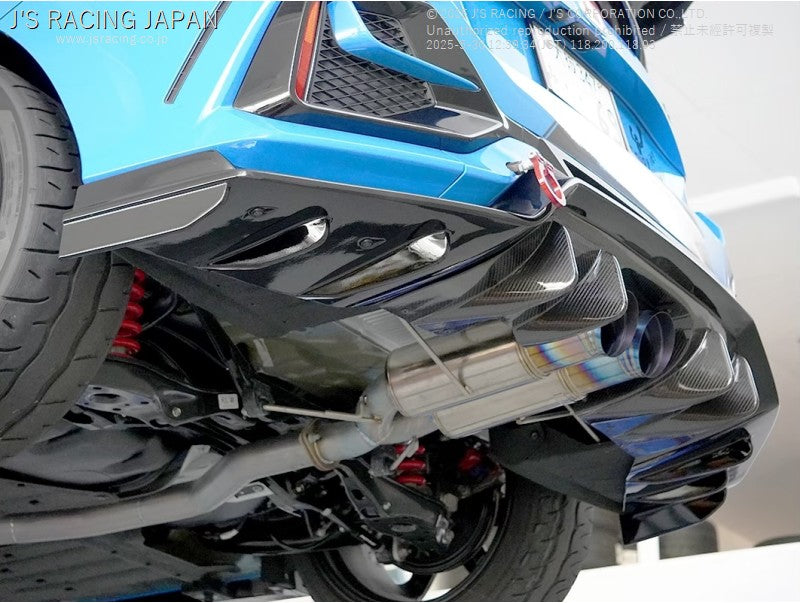 Js Racing - Rear Diffuser Carbon - Honda - Civic Type R FK8