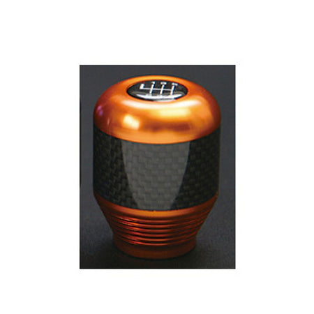 Revolution - Dry Carbon Shift Knob MT Orange Toyota 86 Subaru BRZ-REV-DCSK-86-OR - Rzcrewgarage