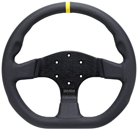 Juran - Racing II 330mm Steering Wheels - 3 Spokes Leather 330mm - FLAT Dish - 363978 - RZCrewGarage