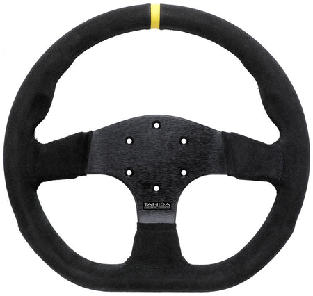 Juran - Racing II 330mm Steering Wheels - 3 Spokes Suede 330mm - FLAT Dish - 363961 - RZCrewGarage