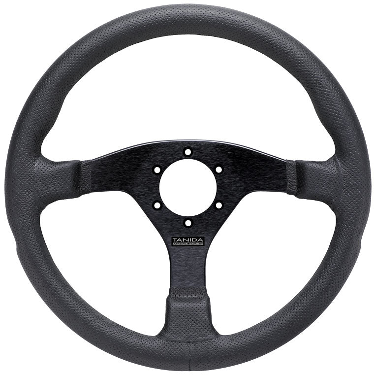 Juran - Racing III 350mm Steering Wheels - 3 Spokes Leather 350mm - FLAT Dish - 364173 - RZCrewGarage