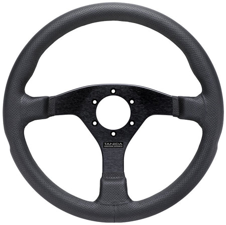 Juran - Racing III 350mm Steering Wheels - 3 Spokes Leather 350mm - FLAT Dish - 364173 - RZCrewGarage