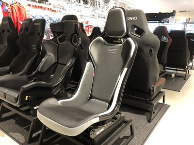 Recaro Japan RCS Fixed Bucket Seat - Black Shell - Silver Fabric - 81-087.20.619-0 - Rzcrewgarage