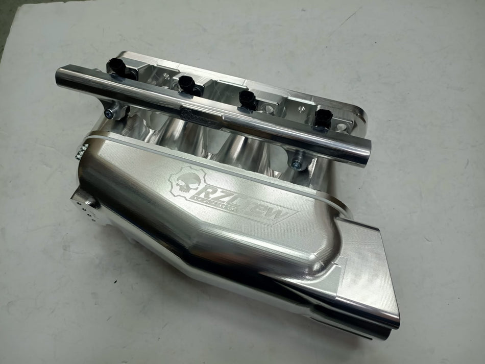 Rzcrew Racing - Billet Airstream Dual injectors Straight Runner Intake Manifold upgrade Kit - Mitsubishi - Lancer Evolution X CZ4A-HVAIR-T-SDIUK-EVOX