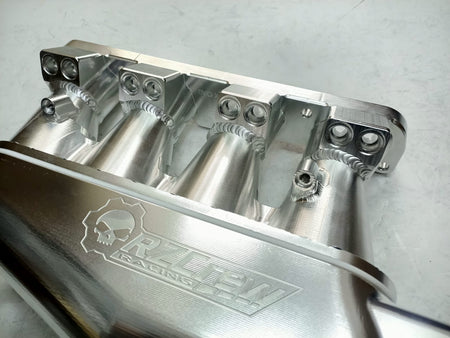 Rzcrew Racing - Billet Airstream Dual injectors Straight Runner Intake Manifold upgrade Kit - Mitsubishi - Lancer Evolution X CZ4A-HVAIR-T-SDIUK-EVOX