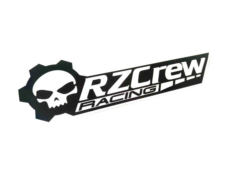 Rzcrew Racing - Black and White Sticker - RZR-BW-ES - RZR-BW-ES - Rzcrew Garage
