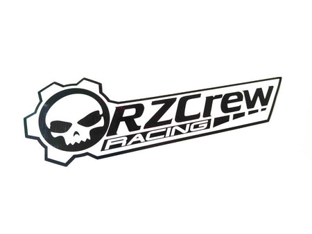 Rzcrew Racing - White and Black Sticker - RZR-WB-ES - RZR-WB-ES - Rzcrew Garage