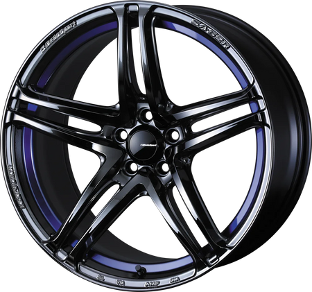 WedsSport SA-52R - 18x7.5J - 5x100 - ET: 45 (Blue Light Chrome II) - 5x100 - 74901