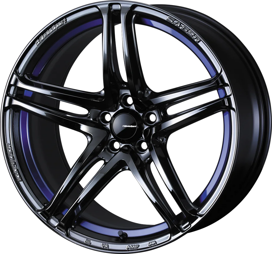 WedsSport SA-52R - 18x8.5J - 5x114.3 - ET: 35 (Blue Light Chrome II) - 5x114-3 - 74904