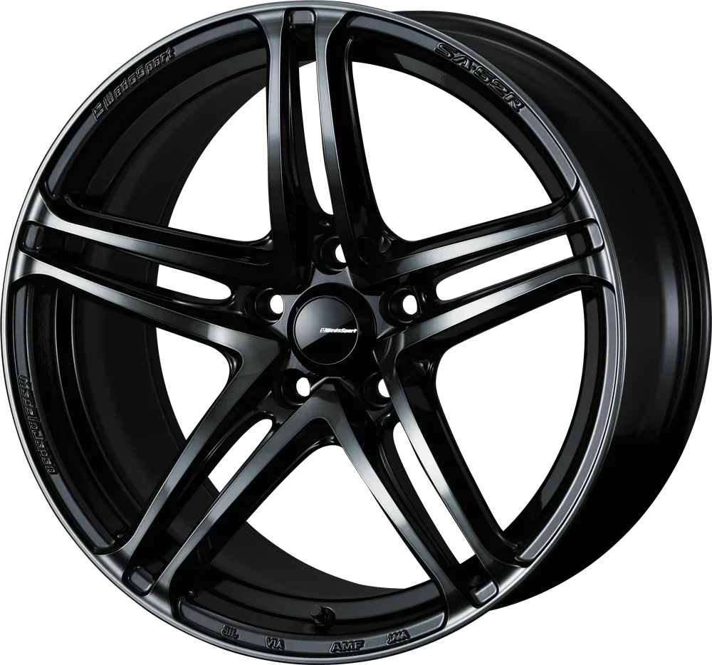 WedsSport SA-52R - 15x6J - 4x100 - ET: 48 (Worth Black Clear) - 4x100 - 74824
