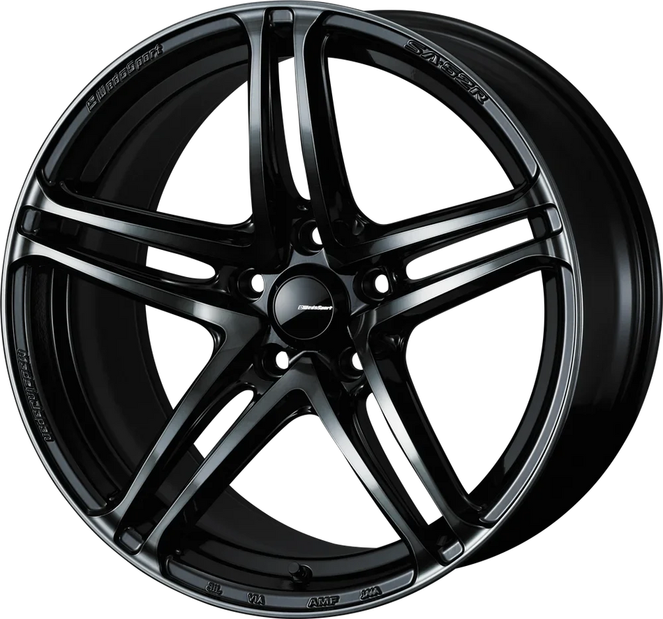 WedsSport SA-52R - 17x7.5J - 5x114.3 - ET: 45 (Worth Black Clear) - 5x114-3 - 74835
