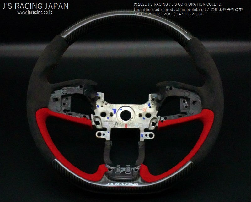 Js Racing - Sports Steering Carbon/Alcantara - Honda Civic FK7-SSG-K7-CAL - RZCrewGarage