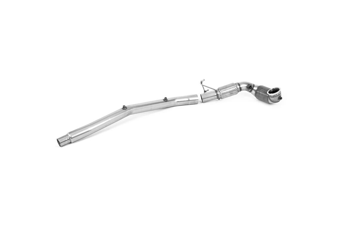 Miltek Large Bore Downpipe & Hi Flow Race Cat - For OE Cat Back - Volkswagen - Golf 8 R MK8 R - SSXVW637