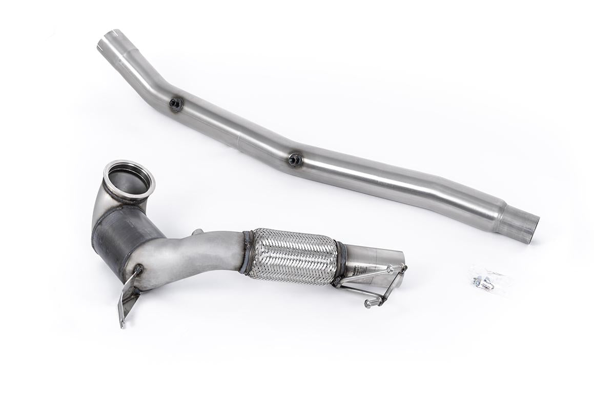 Miltek Large Bore Downpipe and Hi-Flow Race Cat - Fits with OE Cat Back - Volkswagen - Golf 8 Gti MK8 GTI - SSXVW675